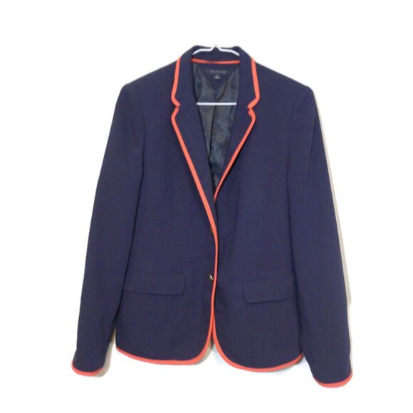 Tommy Hilfiger Piped Blazer - Navy/Red 8 - Picture 1 of 7